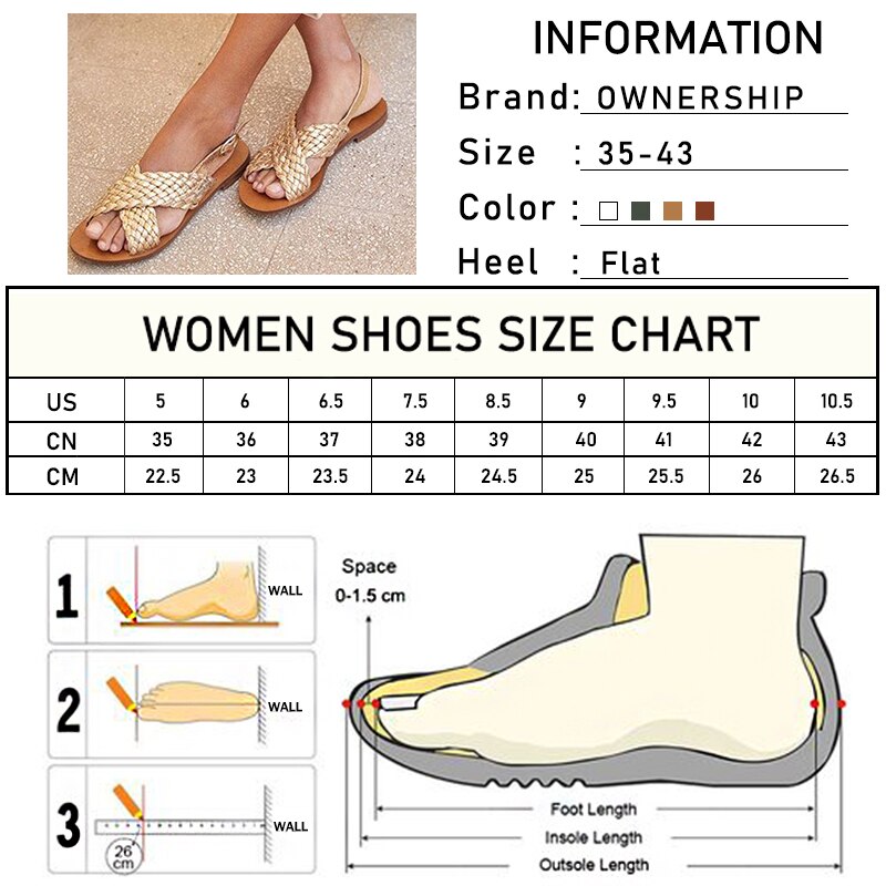 Damesdames Rome Sandalen Vrouw Zomer Open Teen Flats Vrouwen Gesp Dames Gladiator Slides Vrouwelijke Strand Schoenen Plus Size