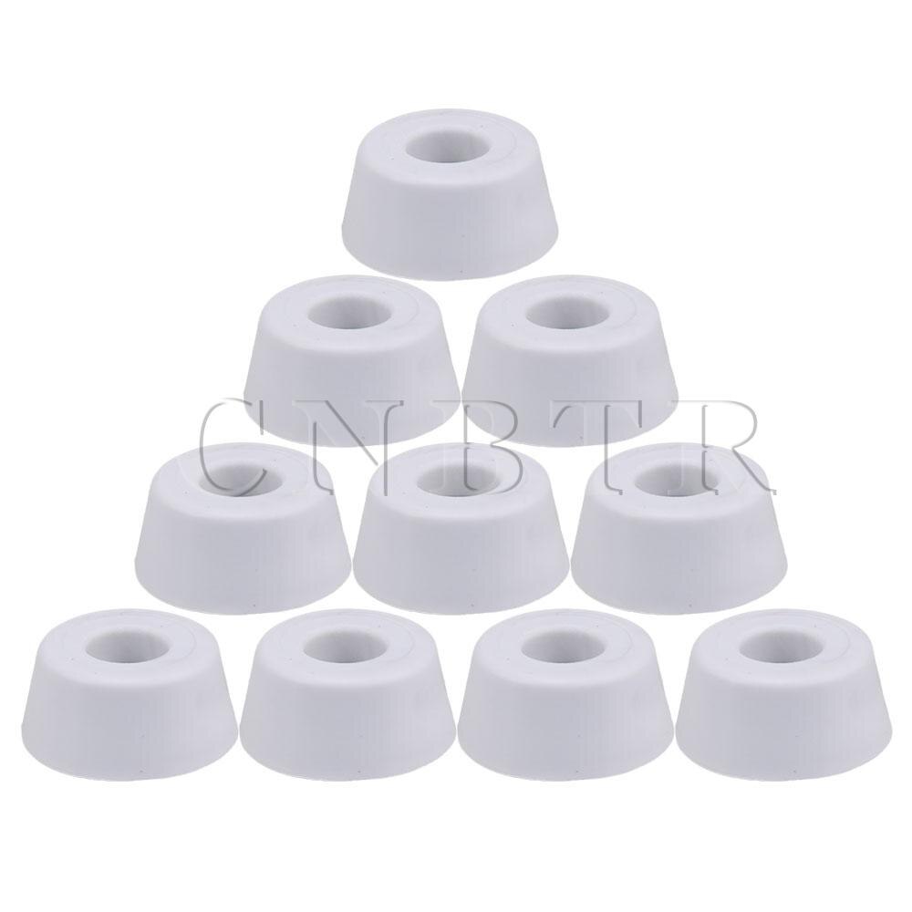 Cnbtr 10 stuks rubberen voetjes witte voetjes stootkussens voor meubels: 10 stuks 22 x 18 x 10mm