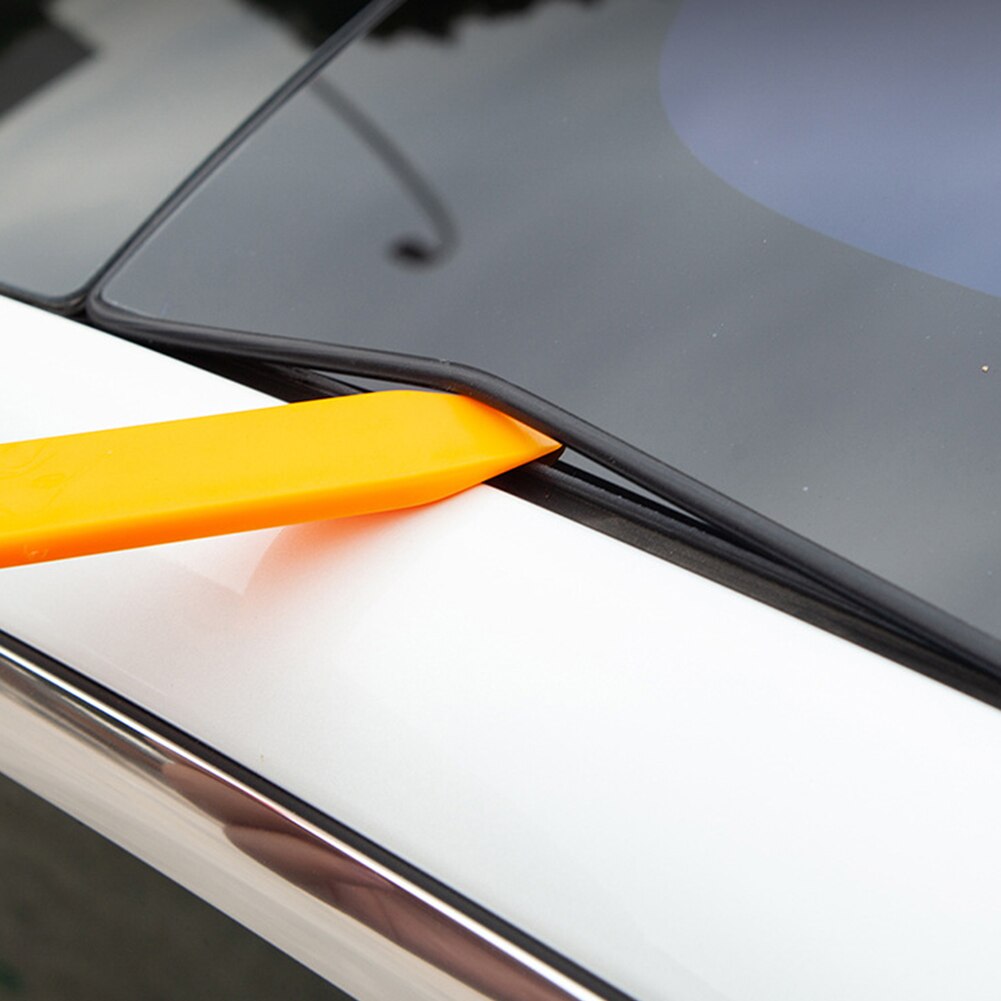 Black Silicone Skylight Glass Seal Strip Glass Top Roof Sunshade Sunroof Seal Strip tool Compatible for Tesla Model 3