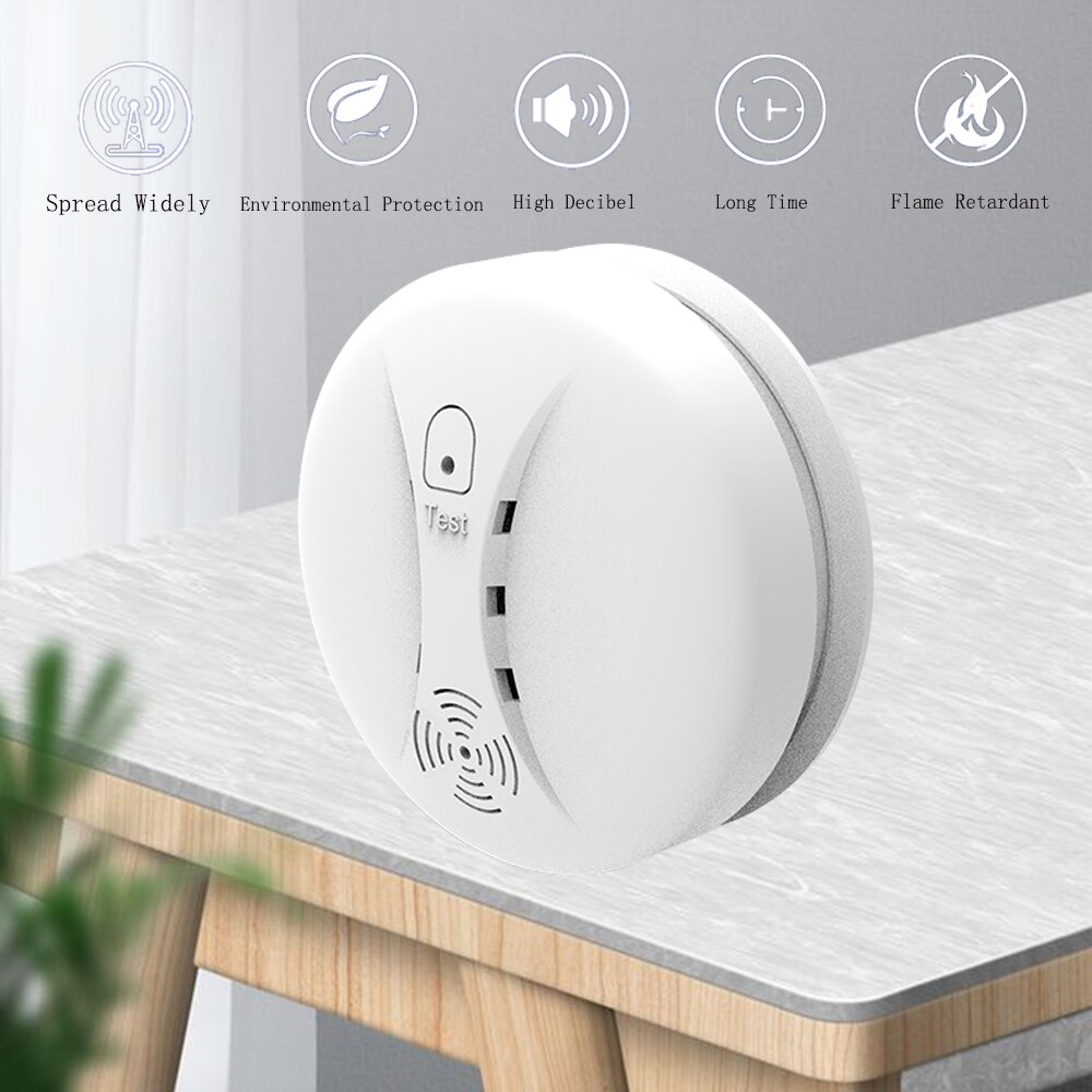 ZONAN S10+S11 Tuya Wifi Smoke Detector Independent Fire Alarm Wireless High DB Loudspeaker Smart Life App Sensor Home Security