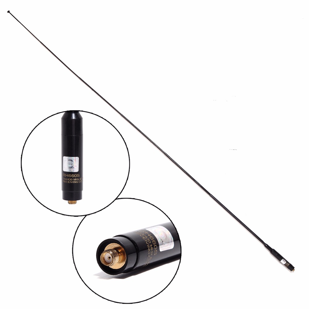 Harvest RH660S SMA-Female/SMA-Male/BNC High Gain Dual Band 144/430MHz Telescopic Antenna for Baofeng Walkie Talkie TYT Ham Radio