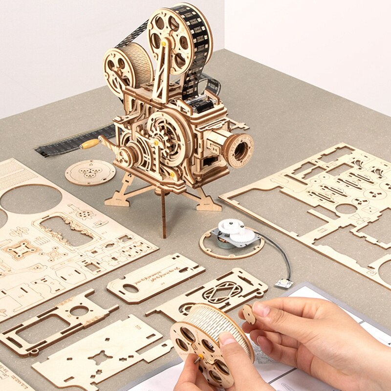 3D Houten Puzzel Mechanische Model Kits Voor Volwassenen Diy Craft Kits