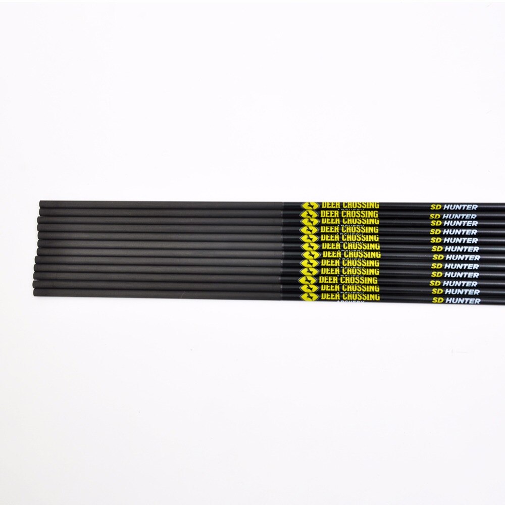 Flèches de tir à l&#39;arc en carbone pur, 30 pouces Sp600 700 800 900, pour arc Recurve, accessoires de chasse, ID4.2mm, 6 pièces
