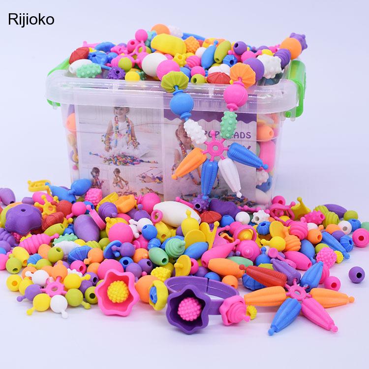 Diy juguetes de las niñas la creatividad costura manualidades niños pulseras de joyería hecha a mano Kit a la de juguete de