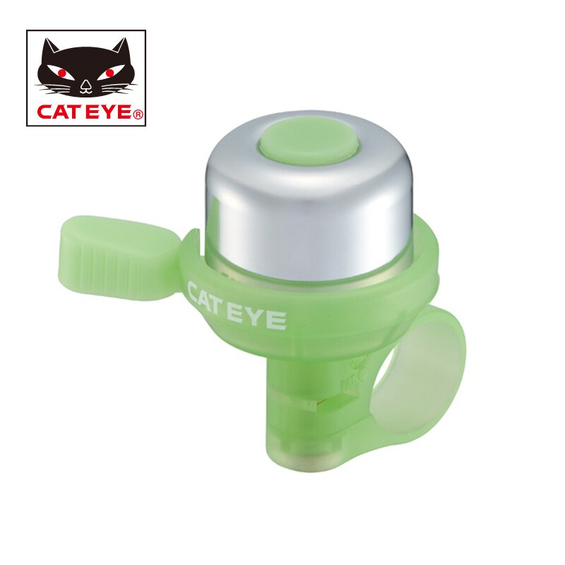 Cateye cykelklokke mtb landevejscykel kobber 90db horn klokke 2.2-25.4 mm styr klokkehorn lyder luftalarm ringer klokker pb -1000: Citron