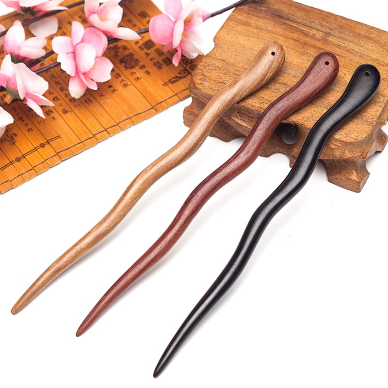 Japanese hair jewelry ornaments for women Traditional wood sticks pins diy head accessories Casual everyday's hairpins hairwear