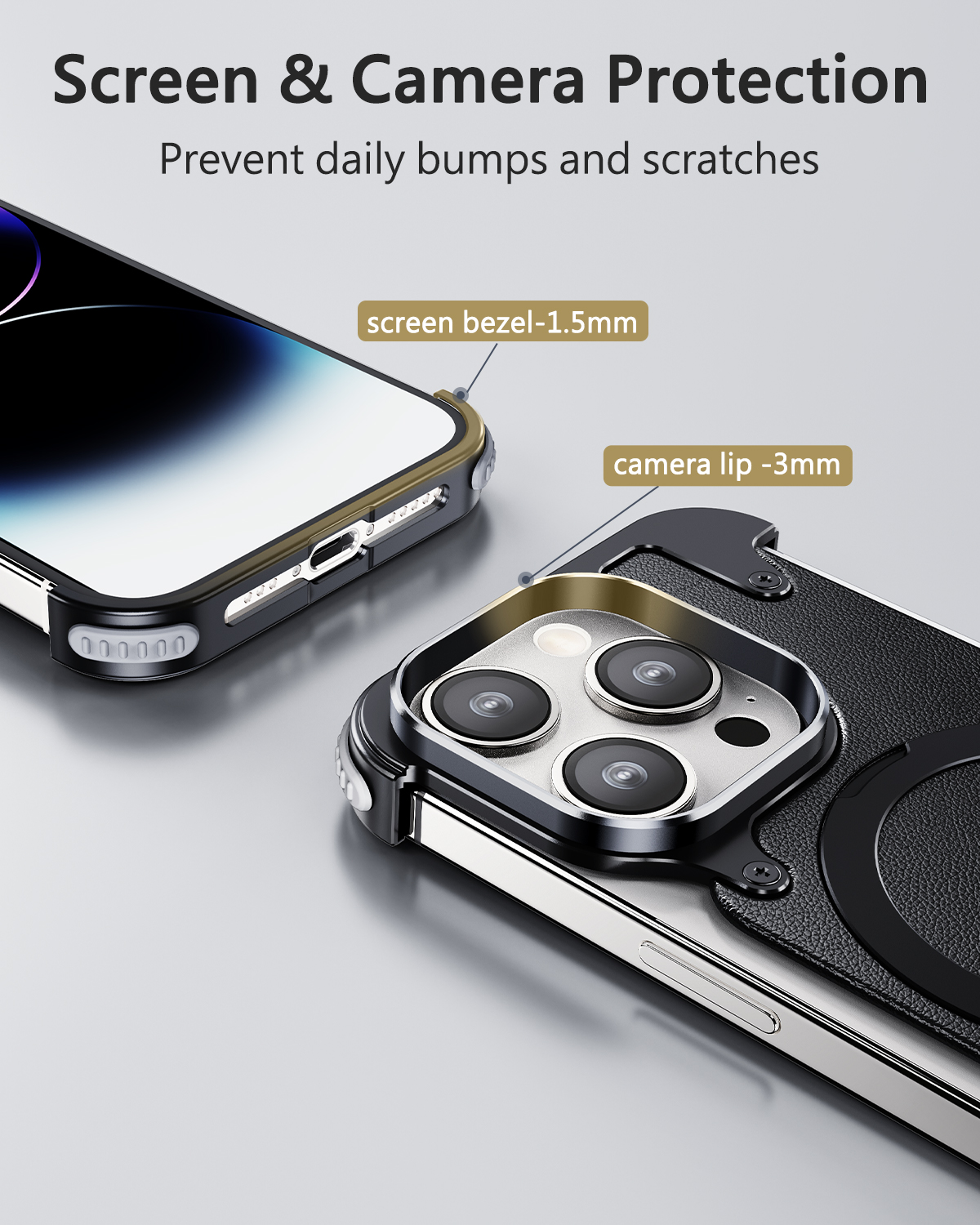 Oatsbasf Magsafe Telefoonhoesje Voor Iphone 13pro/Pro Max W/Vinger Ringhouder Anti-Botsing Lichtgewicht Telefoon Volledige Dekking