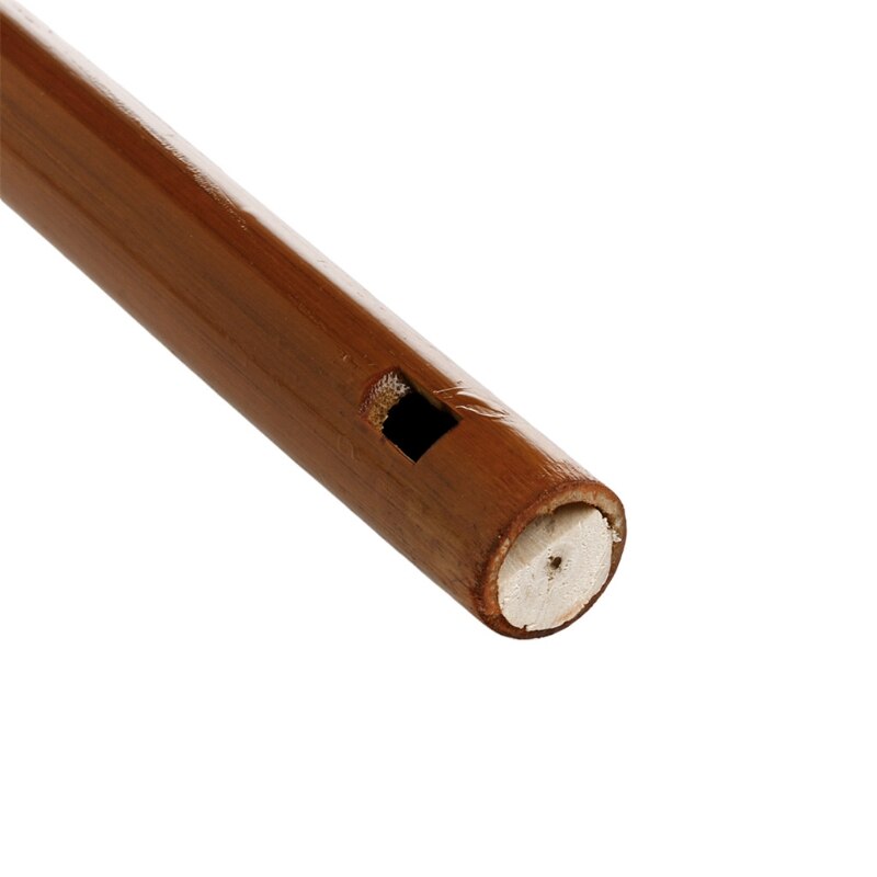 Traditionelle 6- loch-bambusflöte/klarinette, schülerinstrument, holzfarbe  r9ce