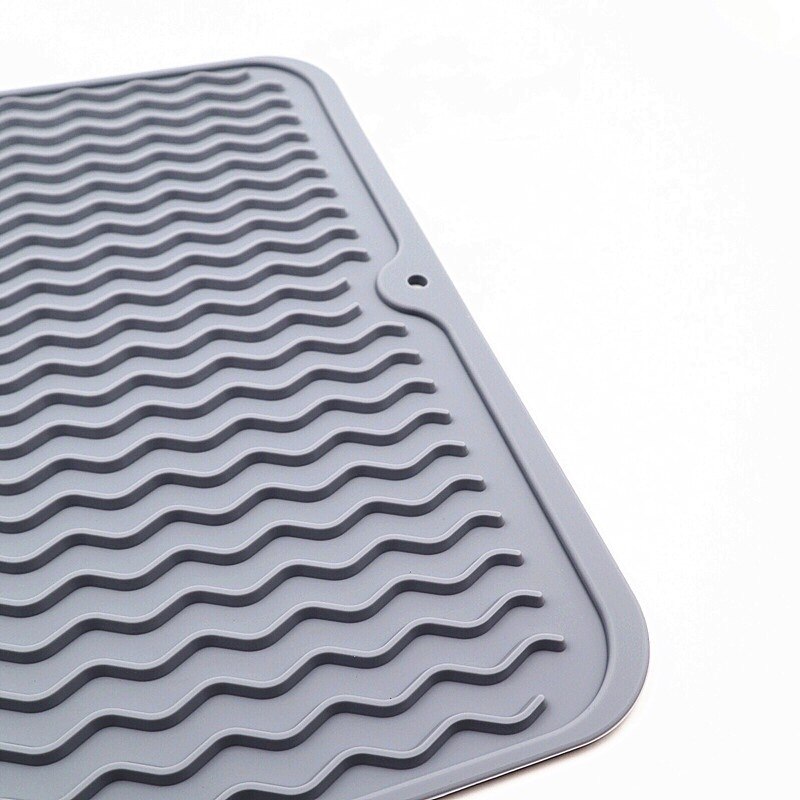 Large Multifuctional Silicone Protection Drying Mat Heat Insulation Holder Dish Cup Draining Pad Table Placemat Tray Kitchenware