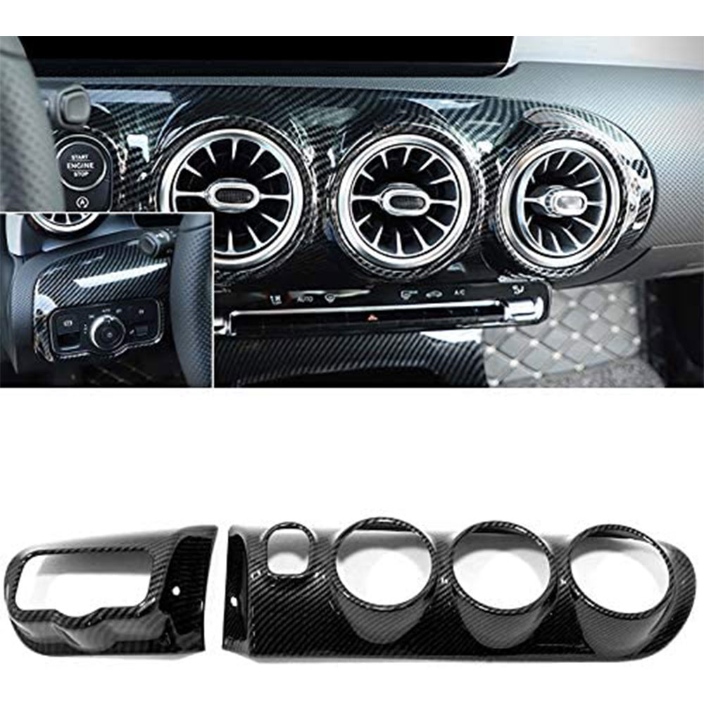 Suitable for A-level W177 V177 CLA W118 C118 X118 ABS carbon fiber style center console dashboard trim