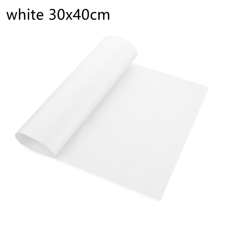 60 * 40cmcm Oil-proof Linen Cloth Baking Tools High Temperature Thick Oven Resistant Bake Oilcloth Pad Cooking Paper Mat Kitchen: white 30x40cm