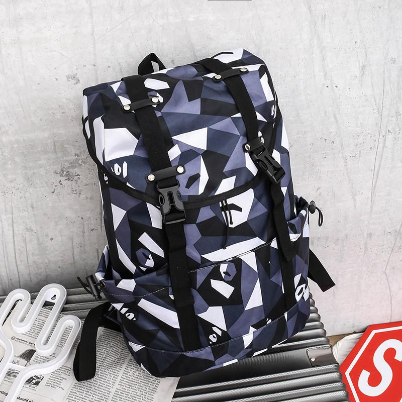 Unisex waterdichte laptoprugzak antidiefstal reistas damesrugzak grote schooltassen voor tienermeisjes mochila: Camouflage zwart