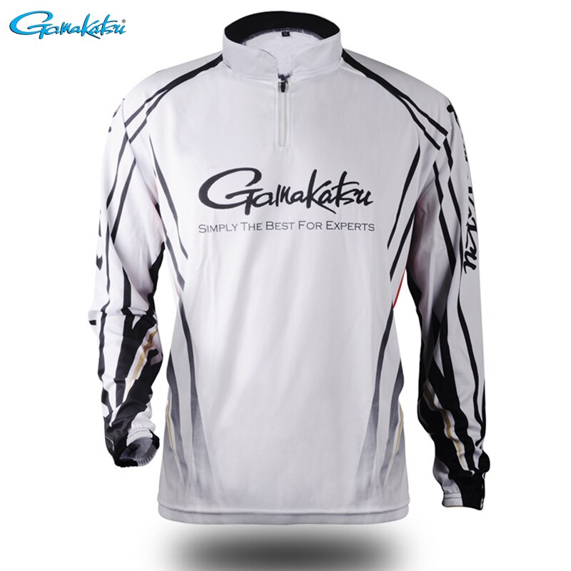 Gamakatsu Clothing Long Sleeve Fishing Clothes Outdoor Sprots Sunscreen Breathable Ultrathin Summer Anti-UV Fishing Shirt