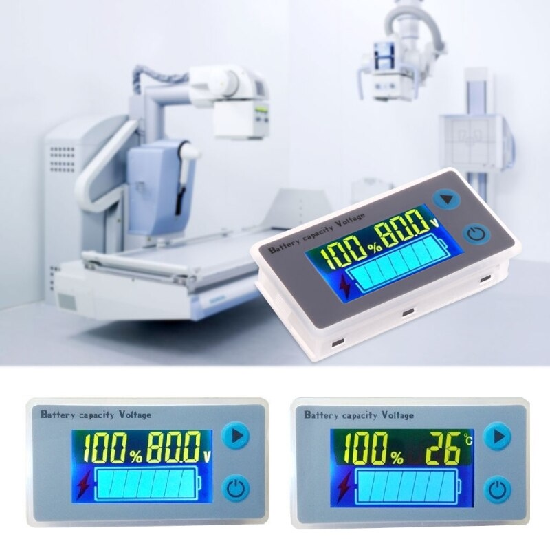 Batería Universal de 10-100V, voltímetro de capacidad, medidor LCD de ácido de plomo para coche, 1 unidad