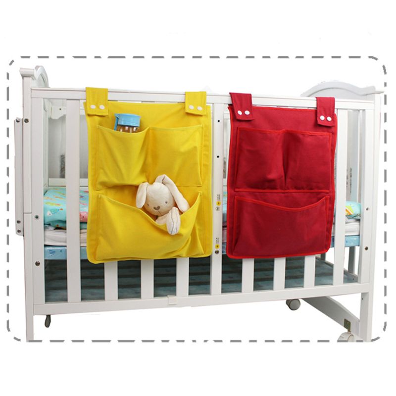 Cartoon Rooms Nursery Hanging Storage Bag Diaper Pocket For Newborn Crib Bedding Set Baby Cot Bed Crib Organizer Toy 45*35cm