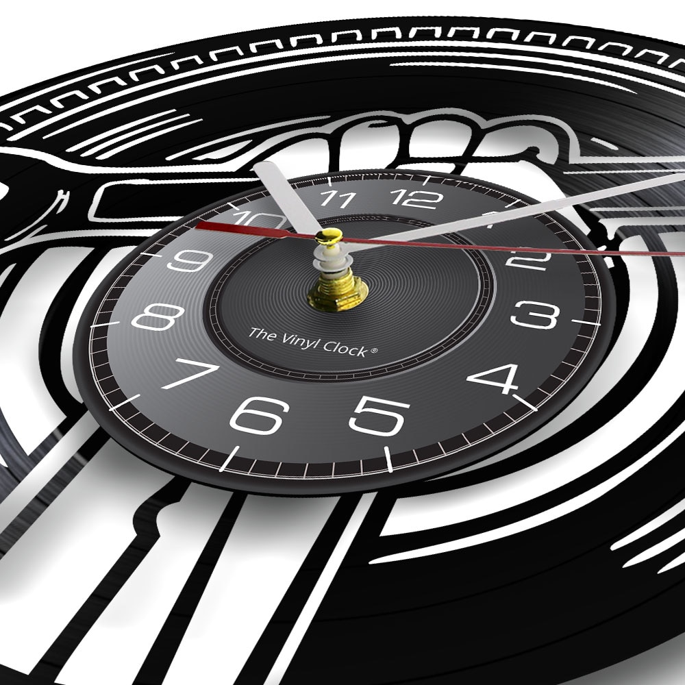 Reloj de pared de vinilo decorativo para garaje, herramientas mecánicas modernas, decoración para coche, llave inglesa, reloj de pared, para reparador