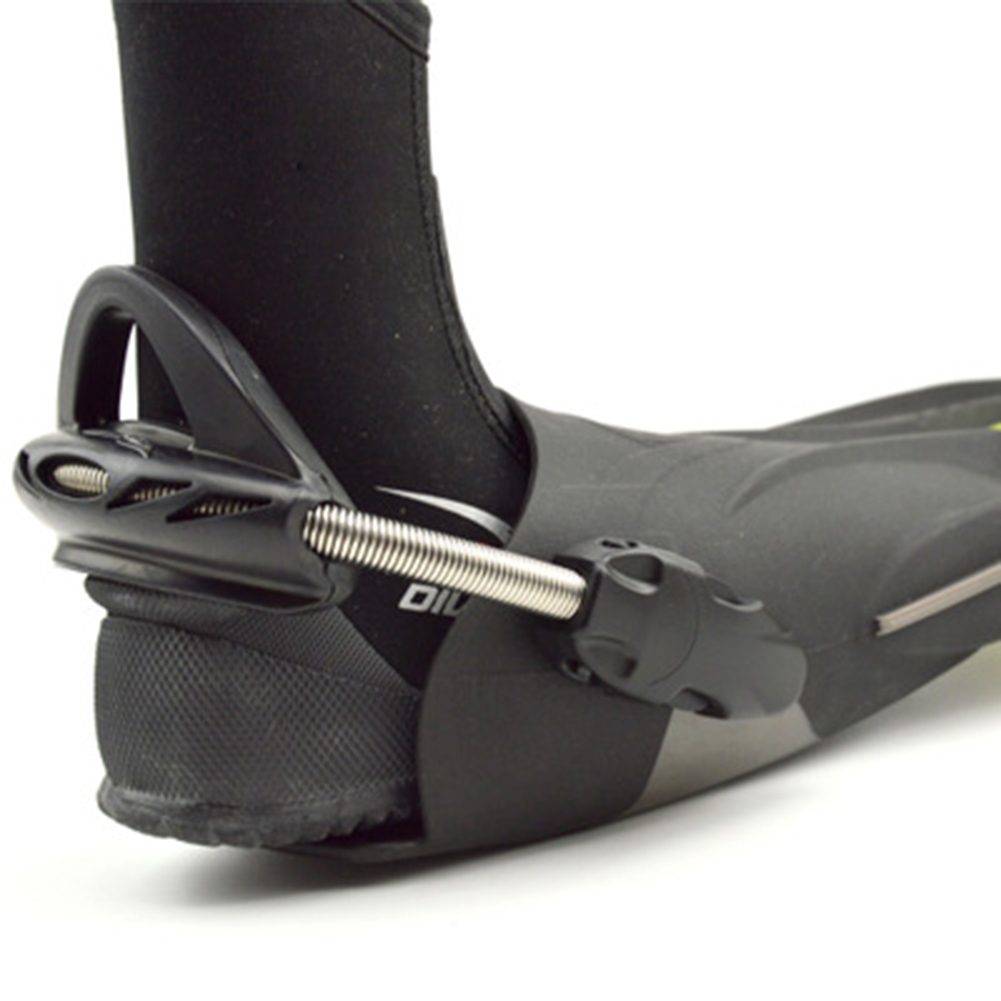 2pcs Diving Spring Fin Straps Stainless Steel Diver Heel Straps for Snorkeling Fins Diving Fin Strap with Quick Release Buckle