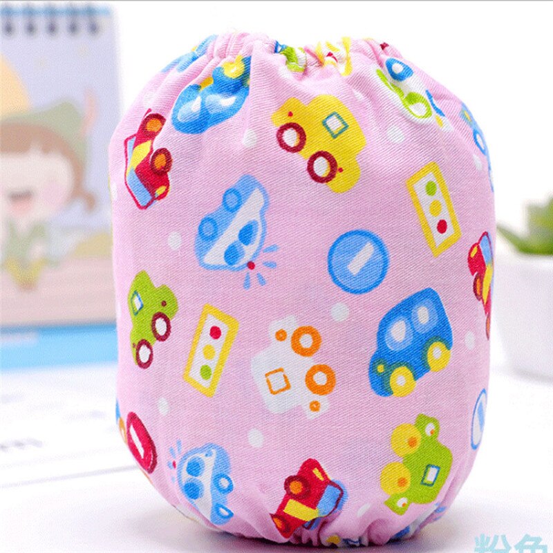 Vêtements pour bébés filles et garçons | Jolis manches de Protection anti-salissure et à géométrie, une paire: Pink car