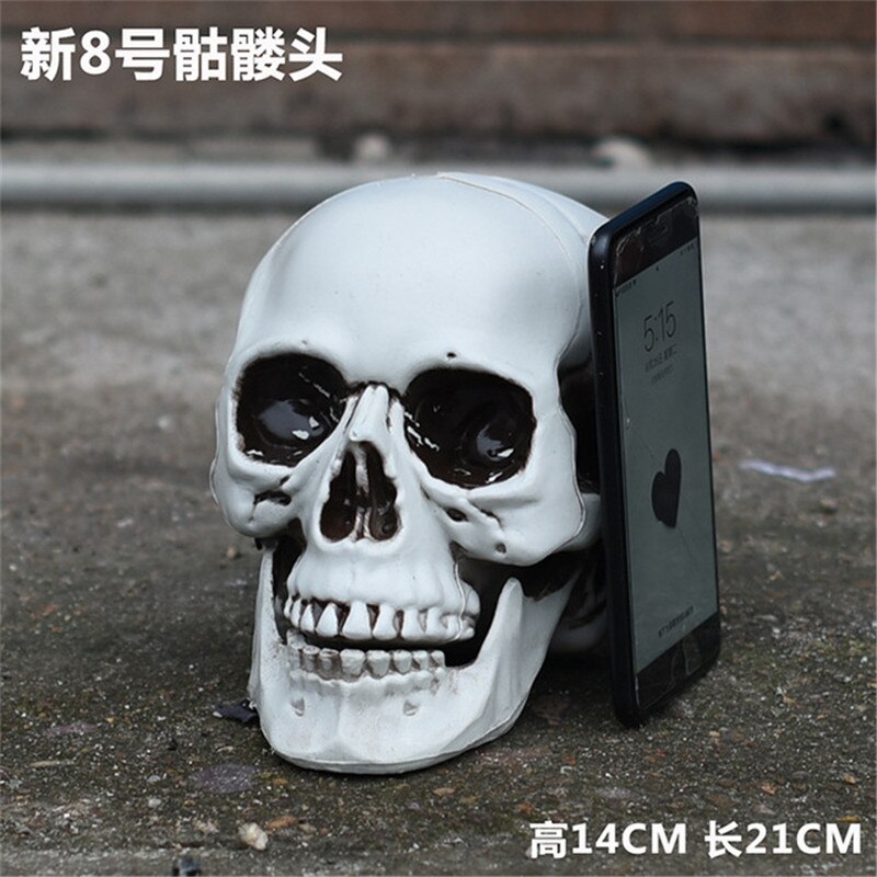 entsetzlich Schädel Statue Skulptur Halloween Bar Nachtclub Dekor Handwerk Malerei Requisiten Bar KTV Zähler Hause Dekoration: 8