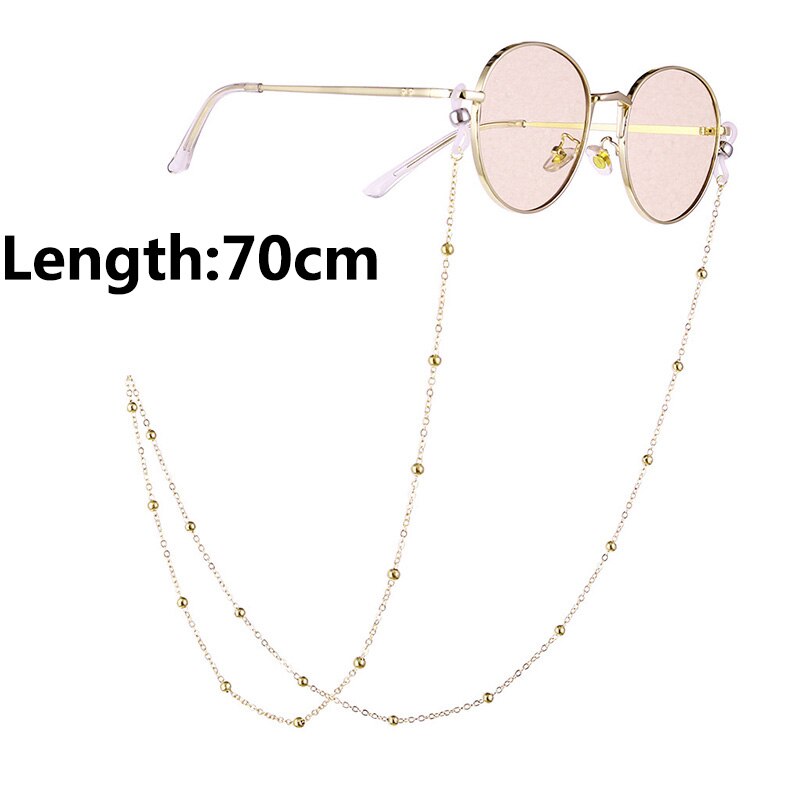 Metal Glass Chains Eyewears Sunglasses 62cm Reading Glasses Chain Cord Holder Neck Strap Rope Women's Eyewear Accessories: 10