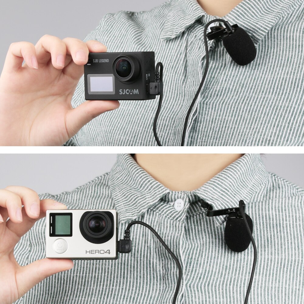 Micrófono externo, accesorios para cámara deportiva SJCAM SJ6 LEGEND /SJ7 Star /SJ360