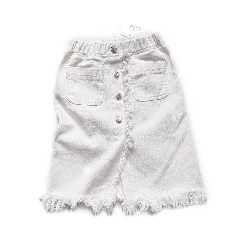 Chifuna kinder witte spijkerrokken voor meisjes babykleding witte rokken peuter kinderkleding stijl kleding: 5t