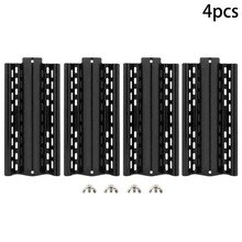 4pcs Stainless Steel Shield Tent BBQ Gas Grill Replacement Heat Plate Stainless Steel Heat Plate Shield Barbeque Grill BBQ Acce