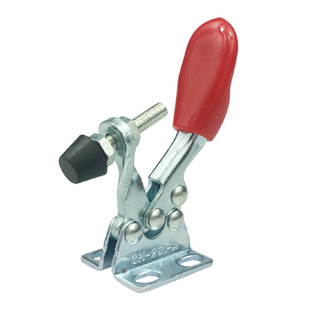 Juego de Herramientas de Clip de mano, abrazadera de palanca Vertical de liberación rápida, GH-201A, 27KG, 4 Uds.