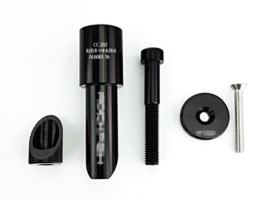 Bike Stem Adapter 20.8/22.2mm CNC Sliding Bike Head Tube Core Conversion Balance Bike Headset Hanging Core Adapter