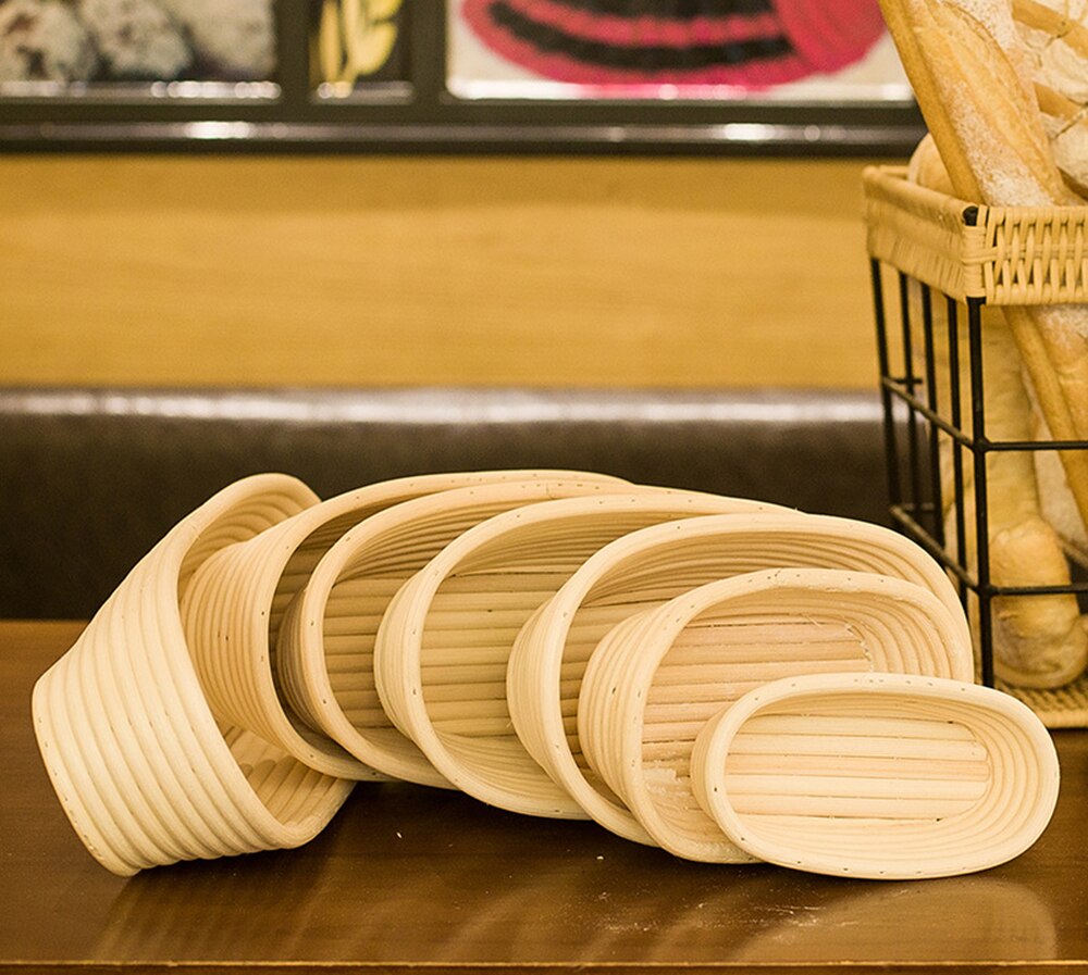 Various Shapes Fermentation Rattan Basket Country Bread Baguette Dough Banneton Brotform Proofing Proving Baskets