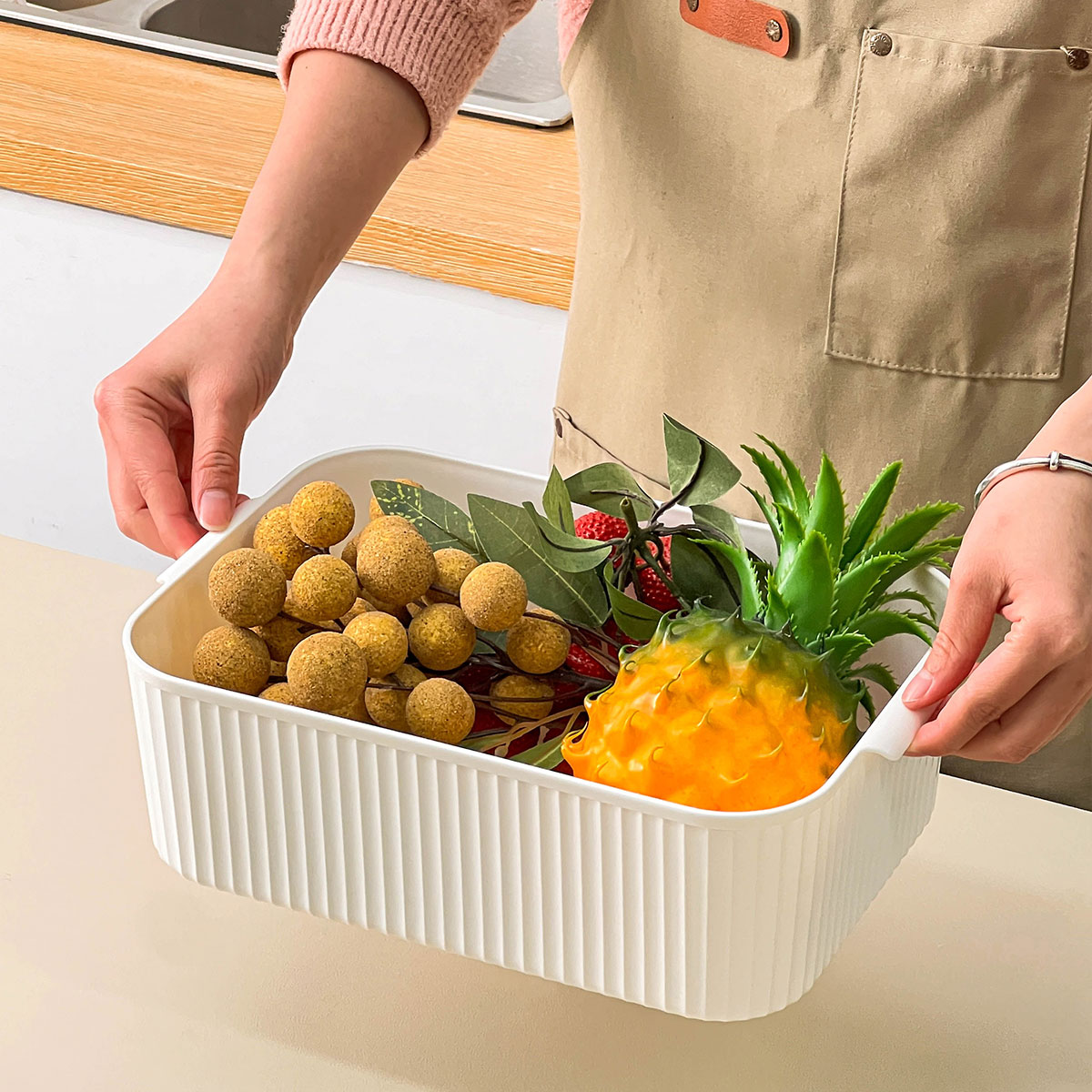 Brooddoos, Retro Broodhouder Grote Capaciteit Keukenopslagcontainer Voor Aanrecht In De Keuken, Broodtrommel Om Te Bakken(blauw