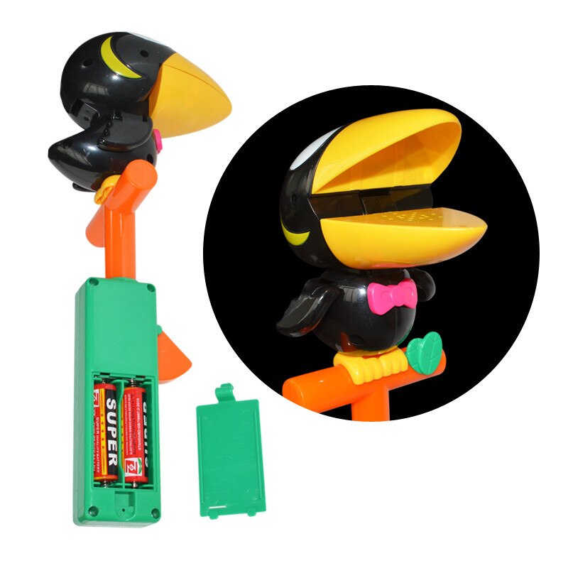 Juguete de cuervo parlante para niños y niñas, grabación de sonido encantadora, Animal parlante, juguetes vocales divertidos,
