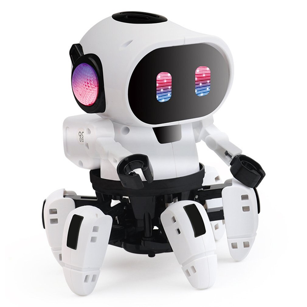 Electric Six-claw Robot Toy Arming Swing Dancing Fish Small Music Children Shaking Toys With Lights Toy