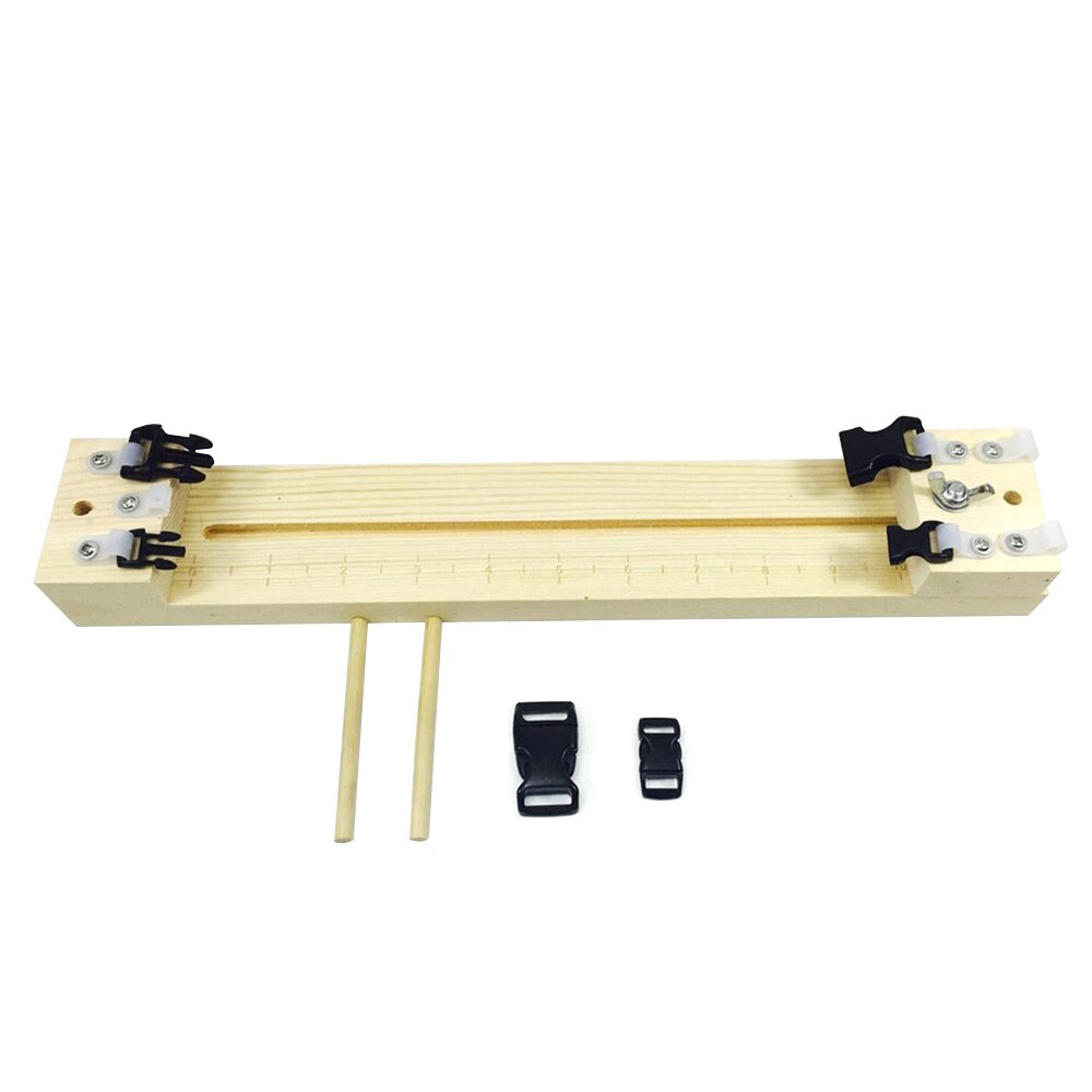 DIY Wood Bracelet Maker Knitting Tool Knot Braided Parachute Cord Bracelet Weaving Tools Wristband Maker