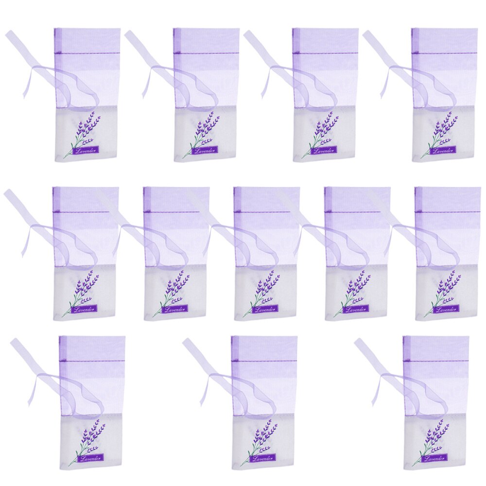 10pcs Floral Printing Lavender Bags Empty Fragrance Pouch Sachets Bag for Relaxing Sleeping Light Purple: As Shown 4