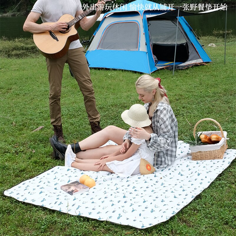 Esterilla para exteriores, utensilios de cocina para acampada, cubierta impermeable para acampada, playa, mar, accesorios de Picnic plegables, manta de Picnic portátil