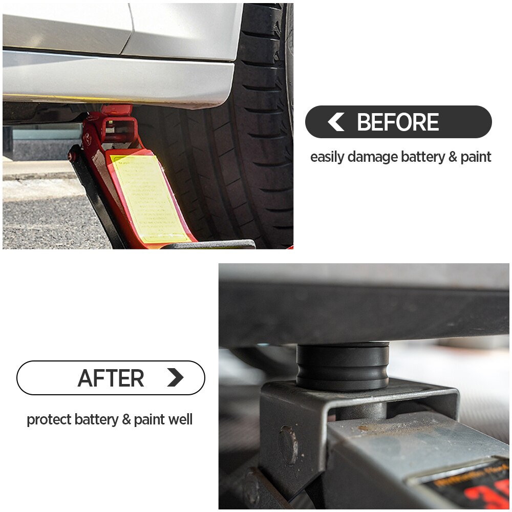 Mictuning 4 kpl auton rungon osia nostopisteen tyynyt tesla mallille 3 auto jack point pad adapteri akun maalin suojaamiseen