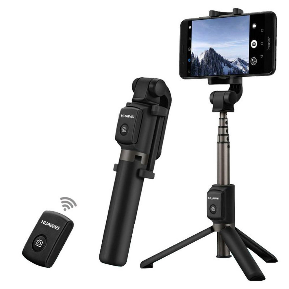Huawei AF15 Selfie Stok Bluetooth Statief Voor Telefoon Houder Draagbare Draadloze Controle Monopod Gimbal Stabilizer Voor Ios/Android
