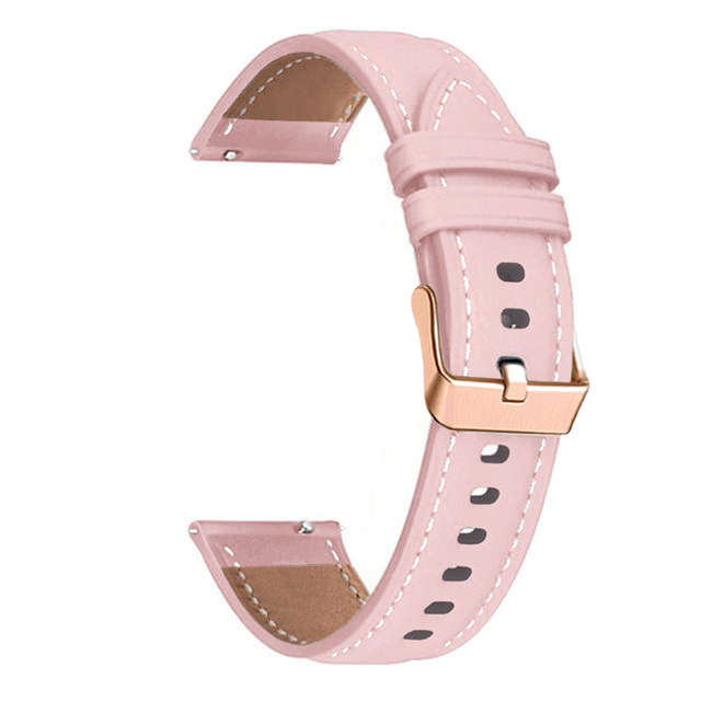 Bracelet en cuir 20mm pour Amazfit GTS 4/2 GTS 3 2E GTR Mini Bracelet de montre intelligente pour Amazfit Bip 3 Pro/Bip U Pro: BEIGE / 22mm