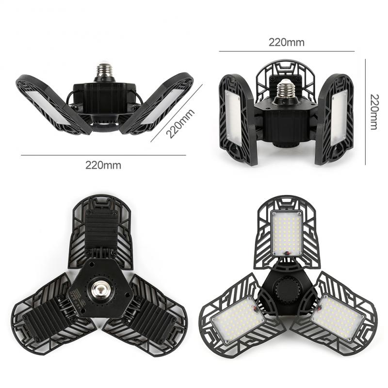 Deformation Led Light E26 High Bay Light Garage Lamp 60W LED Lights For Gas Station Canopy Workshop Football Field