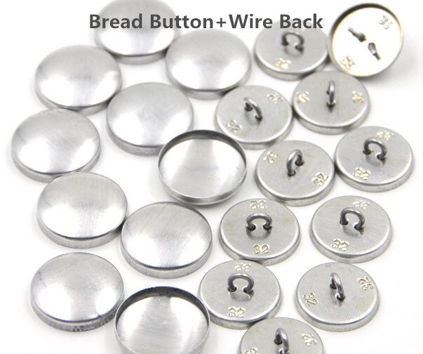 36L Ronde Aluminium Stof Zelf Bedekt Knop Component met Sterven Tool Metalen Brood Top Platte Plastic Ring Terug DIY Handgemaakte knop