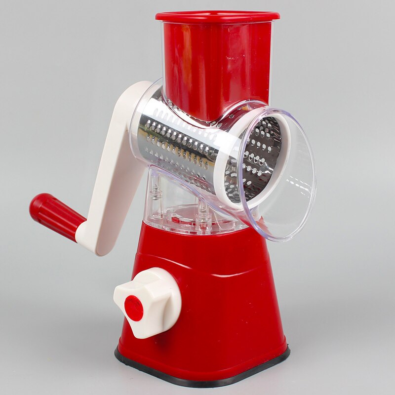 Hand Crank Vegetable Cutter 3 in 1 Stainless Steel Grater Slicer Grind Food Chopper for Vegetables Fruits Kitchen