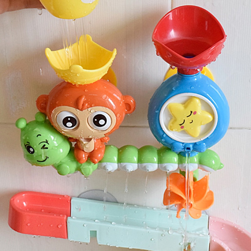 Baby Kids Bath Toy Suction Cup Track Water Games Toys Children Water Bathroom Bath Shower Water Bath Toy Child Birthday