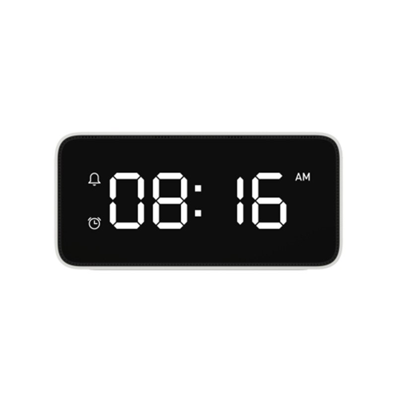 Originele Xiaomi Mijia Xiaoai Smart Wekker Voice Broadcast Klok Tafel Automatische Tijd Kalibratie Met Smart Home App: Black