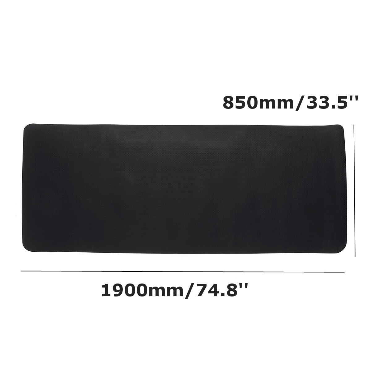 190x85cm NBR Exercise Mat Gym Fitness Equipment For Treadmill Bike Protect Floor Mat Running Machine Shock Absorbing Pad Black