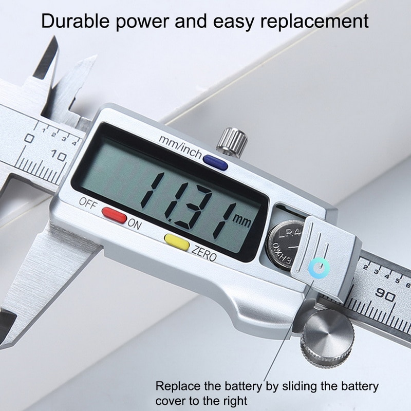 Digital Caliper Stainless Steel Electronic Digital Vernier Calipers 6Inch 0-150mm Metal Micrometer Measuring Tool Caliper Gauges