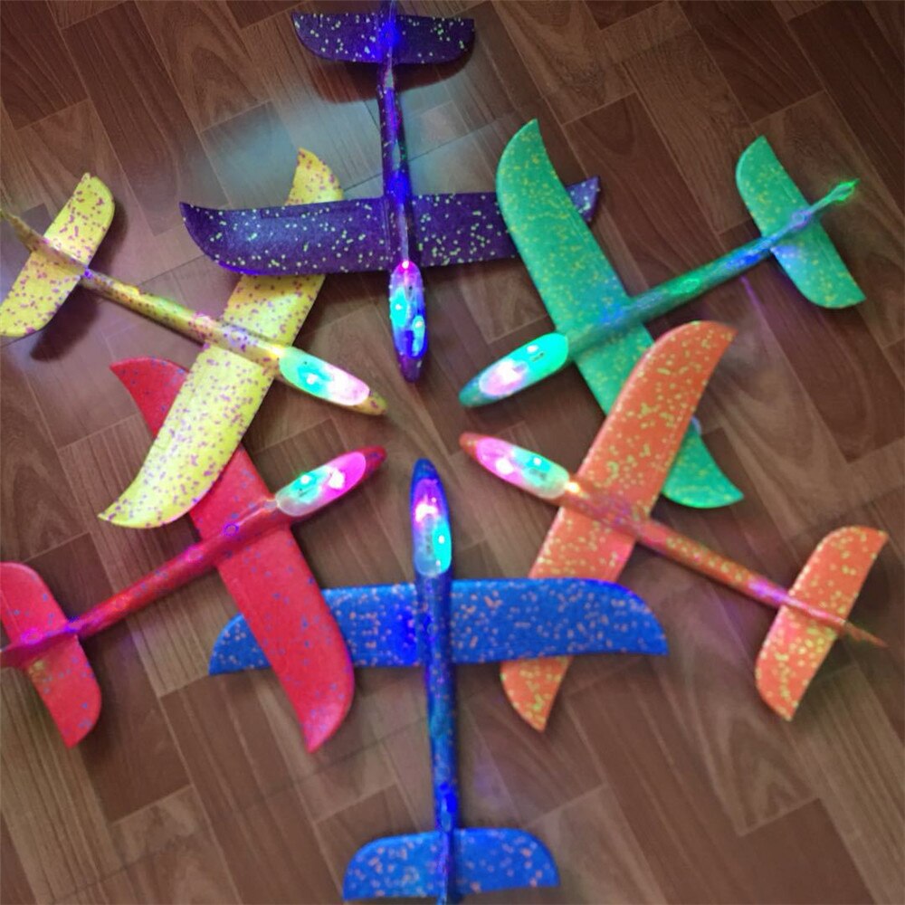 Hand throw airplane EPP Foam Outdoor Launch Glider Plane Kids Toys 48 cm Interesting Launch Throwing Inertial Model funny
