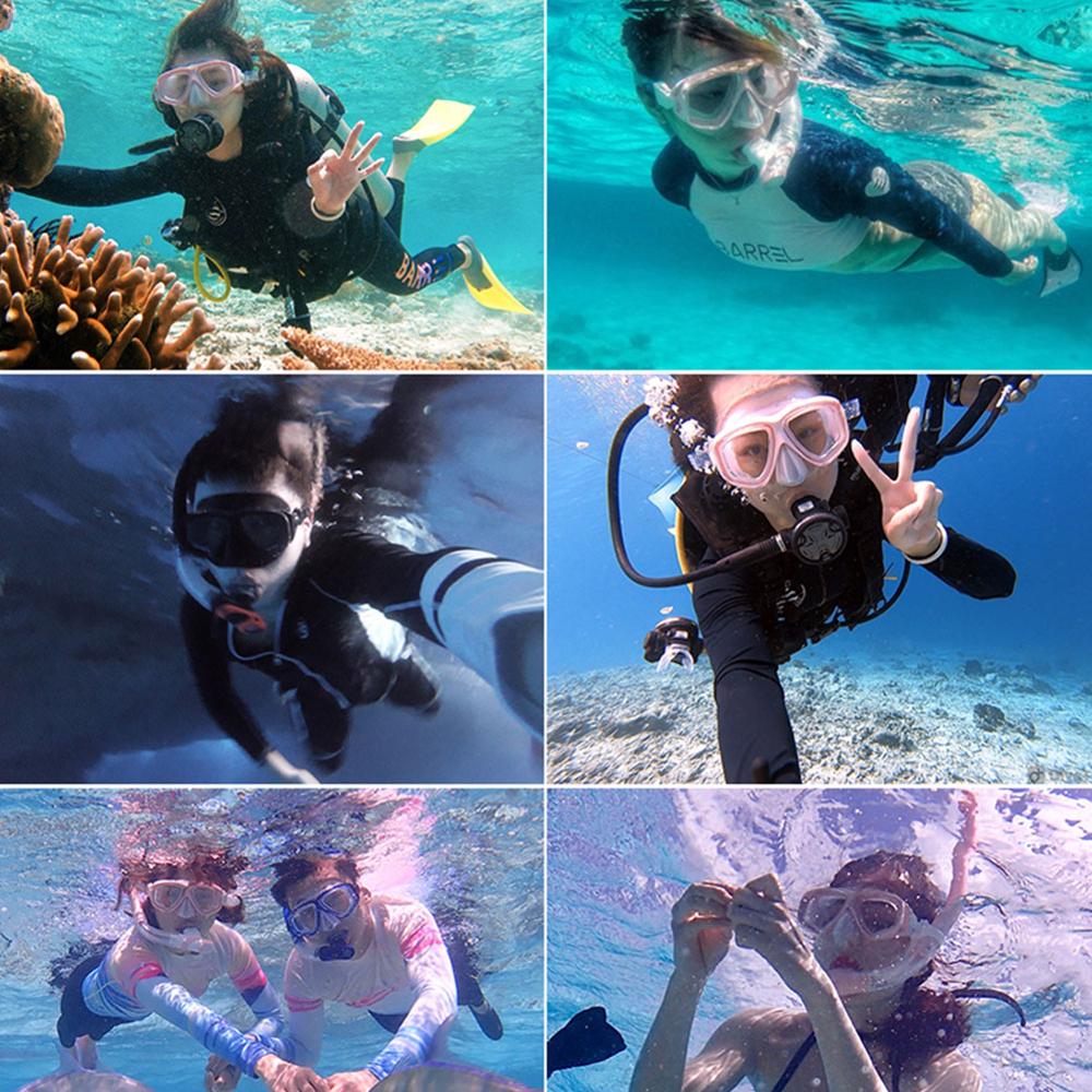Professional Diving Mask & Snorkel Set - Anti-Fog Goggles - Easy Breath Tube - Swimming Gear