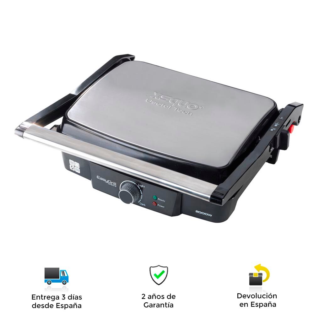 Easygrill Quatro Contact Grill Ijzer, 2000W, Extra Grote, Sandwichera, Broodrooster, Milieuvriendelijke, Anti Slip