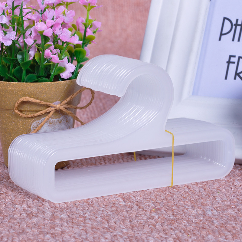 Bukseopbevaringsstativ silketørklæde slips håndklædeopbevaringsbøjle sparer plads tøjbøjle frakkebøjle arrangør til babytøj: Gennemsigtig -1 stk